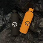 Ladies Stainless Steel Insulated Water Bottle 500ml Leak-Proof Smile Design