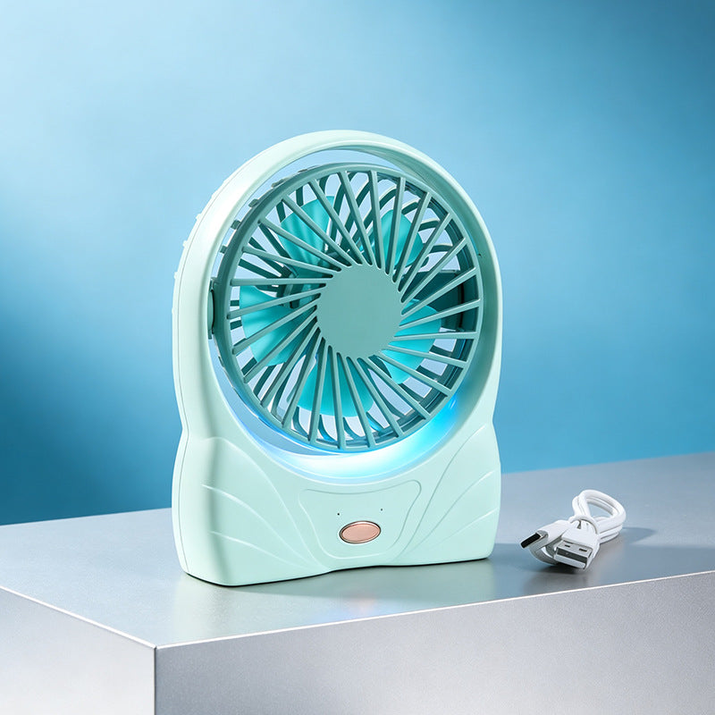 Portable USB Table Fan with Digital Speed Display Adjustable Tilt Lightweight and Energy Efficient