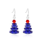 Women's Lightweight Star Earrings Enamel Flag Design Fishhook Closure Zinc Alloy