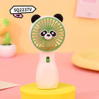 Portable Hand Fan Playful Frog Design Lightweight Quiet Operation Compact Cooling Fan