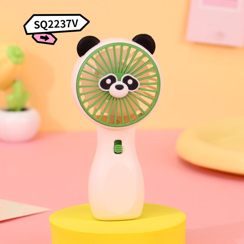 Portable Hand Fan Playful Frog Design Lightweight Quiet Operation Compact Cooling Fan