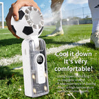 Portable Cooling Fan with Supercooled Ice-Magnetic Sheets Rechargeable Battery