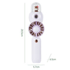Women's Portable Hand Fan with Misting Function Ergonomic Compact Design