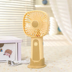 Portable Handheld Fan USB Rechargeable Lightweight Ergonomic Design for Travel and Outdoor Use