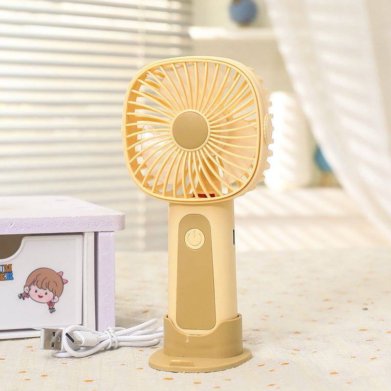 Portable Handheld Fan USB Rechargeable Lightweight Ergonomic Design for Travel and Outdoor Use
