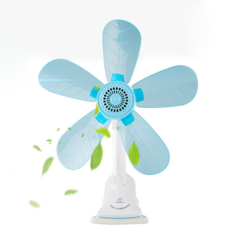 Leaf-Shaped Desk Fan Adjustable Speed Compact Portable Cooling Fan