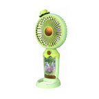 Harrow Portable Battery Operated Fan with LED Lighting Compact Travel Cooling