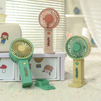 Portable Handheld Fan with Variable Speed Control Ergonomic USB Rechargeable Compact Design