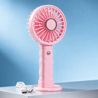 Women's Portable Handheld Fan with Powerful Battery and Cooling Spray Function USB Rechargeable