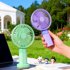 Portable Mini Fan with Flexible Tilt and USB Rechargeable Battery Lightweight Personal Cooling Fan