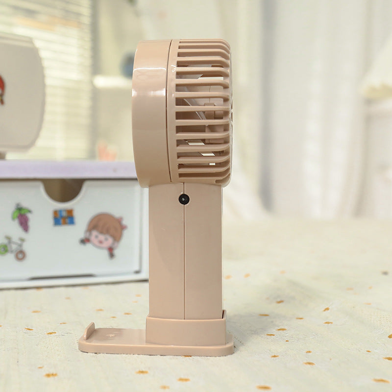 Portable Handheld Fan with Variable Speed Control Ergonomic USB Rechargeable Compact Design