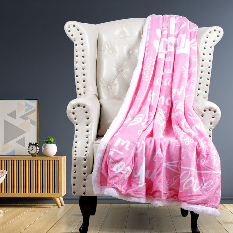 Brehn Ladies Snuggle Blanket Ultra-Soft Polyester Cozy Large Cuddle Throw for Two