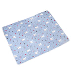 Decorative Sofa Cushion Cover with Bunny Floral Pattern Durable Easy-Care Fabric