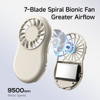 Portable Mini Fan Unisex Compact Lightweight Quiet Operation Stepless Speed Control Battery Powered