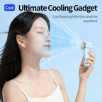 Portable Ice-Cooling Handheld Fan with Adjustable Speeds and LED Display Compact Personal Cooling Device