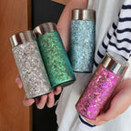 Double-Walled Stainless Steel Thermos Bottle Leak-Proof Insulated Water Bottle for Hot and Cold Drinks