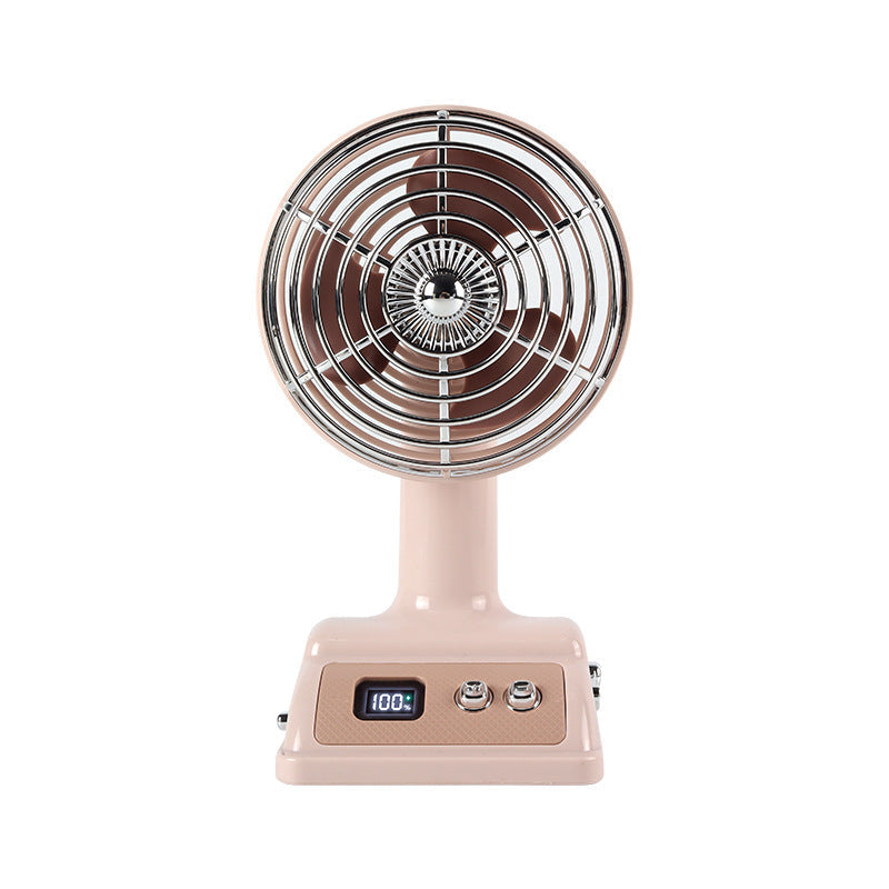 Adjustable Tabletop Personal Fan with Digital Display Quiet Operation Compact Desk Fan