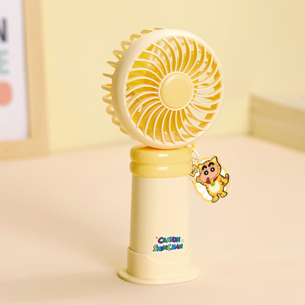 Portable Handheld Fan Rechargeable Character-Themed Compact Lightweight