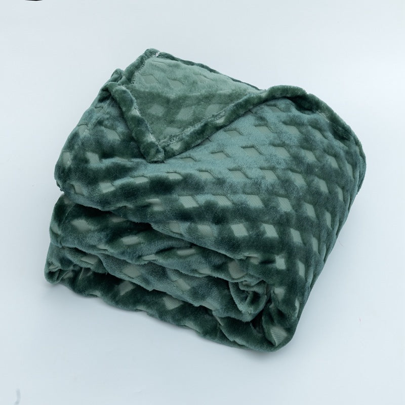 Women's Cozy Blanket Microfiber Soft Warm Diamond Pattern Sofa Bed Throw