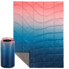 Oversized Blanket Unisex Large Soft Polyester Gradient Blue Red