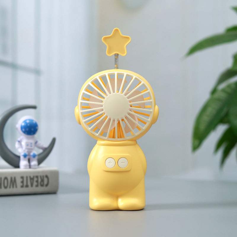 Mini Portable Fan with Star Attachment Unisex Compact Quiet Personal Fan