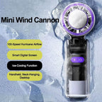 Rechargeable Portable Bladeless Mini Fan Foldable Head USB-C Travel Desk Cooler