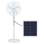 Harrow Solar-Powered Floor Fan Unisex Adjustable Height Quiet Operation Eco-Friendly