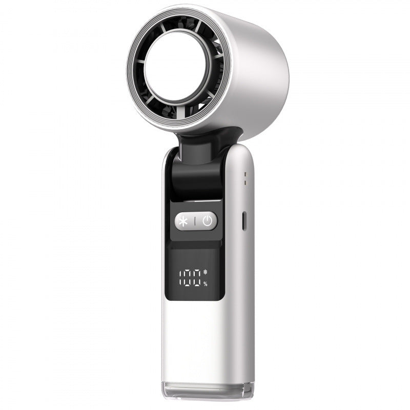 Harrow Portable Personal Fan Rechargeable Battery Adjustable Speed LED Display