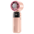 Portable Mini Fan with Digital Thermostat Battery-Powered Lightweight