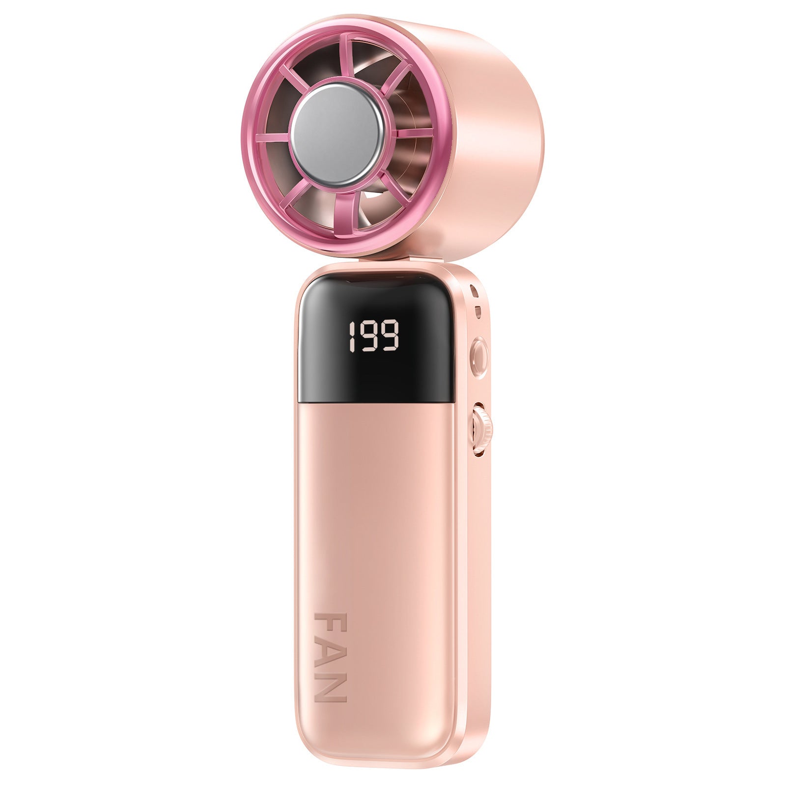 Portable Mini Fan with Digital Thermostat Battery-Powered Lightweight