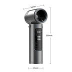 Portable Handheld Fan Rechargeable Compact Adjustable Speed with LED Display for Women