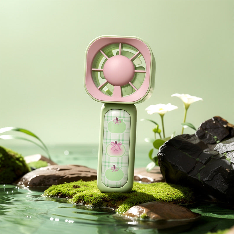 Portable Square Mini Fan Rechargeable Compact Personal Cooling USB