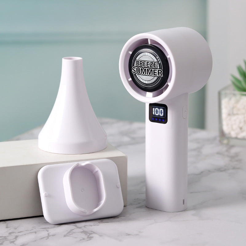 Portable Handheld Fan with LCD Display Multiple Speeds and Humidifier Function