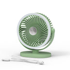 Portable USB Desk Fan with Adjustable Head Lightweight Compact Design