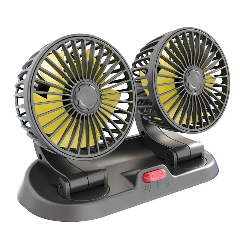 Harrow Dual Fan Car Air Circulation System Portable Adjustable Speed Vehicle Cooler
