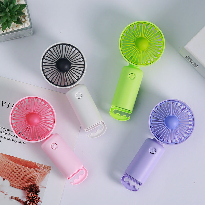 Portable Handheld Clip Fan Rechargeable Battery Adjustable Speed Quiet Operation Compact Lightweight