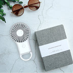 Portable Handheld Fan Rechargeable Battery Lightweight Quiet Motor Multiple Speeds