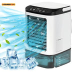 Personal Evaporative Air Cooler Compact USB Powered with Removable Water Tank and Digital Touch Panel