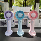 Portable Handheld Fan Rechargeable Battery Wireless 3 Speed Settings Lightweight Compact