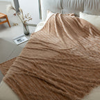 Women's Cozy Fleece Throw Blanket Ultra-Soft Warm Snuggle Blanket