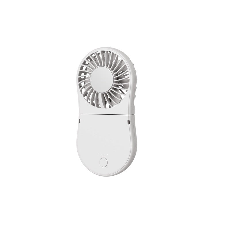 Portable Handheld Fan with Mirror USB Rechargeable Lightweight Personal Cooling Fan