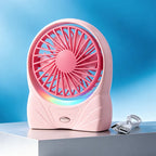 Portable USB Table Fan with Digital Speed Display Adjustable Tilt Lightweight and Energy Efficient