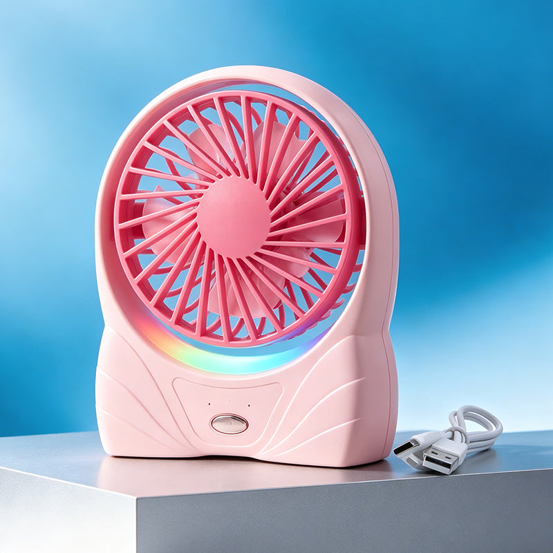 Portable USB Table Fan with Digital Speed Display Adjustable Tilt Lightweight and Energy Efficient