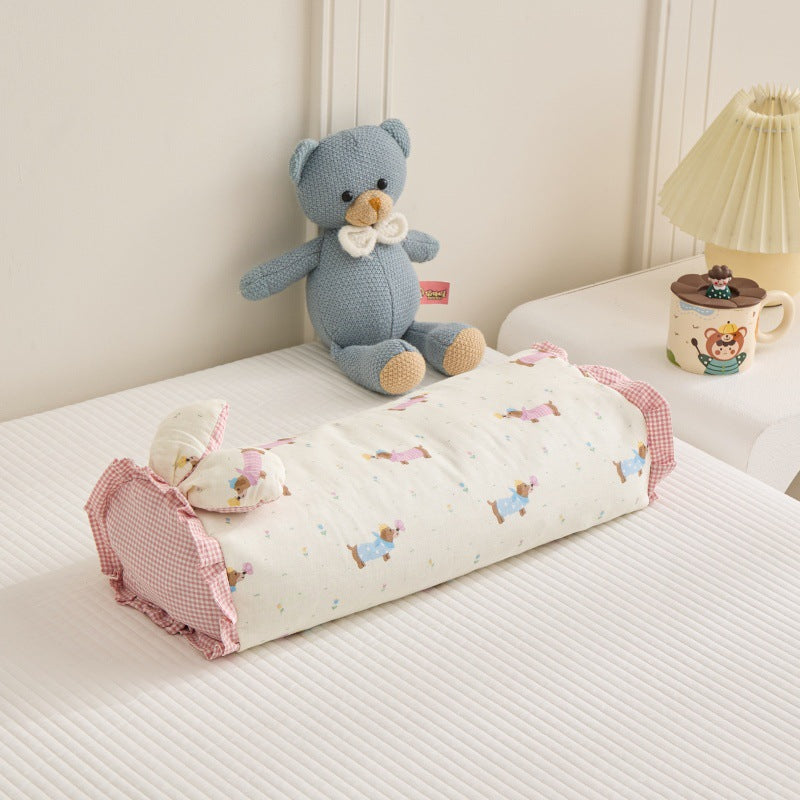Bowlift Women’s Sleep Pillow with Cute Animal Design Hypoallergenic Removable Cover