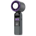 Handheld Air Circulator Portable Fan with Multi-Speed Settings and LED Display