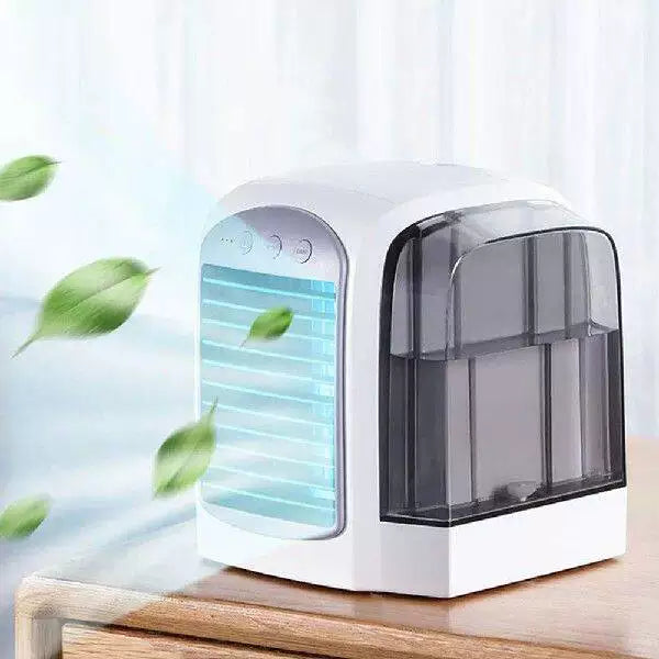 Personal Evaporative Air Cooler and Humidifier Compact USB-Powered Portable