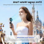 Handheld Fan Portable Cooling Mist Function Multiple Speeds LED Display