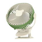 Adjustable Portable Desk Fan with Clip-On and Multiple Speed Settings