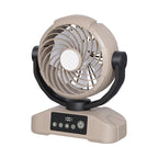 Portable Multifunction Personal Fan with LED Display and Adjustable Tilt, Quiet Energy-Efficient Table Fan for Home and Office
