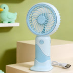 Portable Mini Fan with Flexible Mount USB Connection Compact Personal Cooling for Women